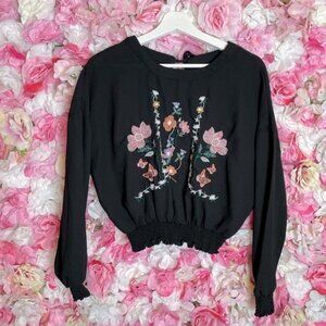 Miss Yuwei Floral Smocked Top